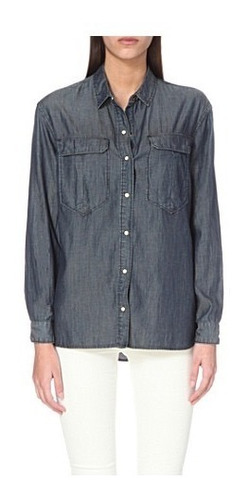 Camisa De Jean All Saints Octavia Military Shirt