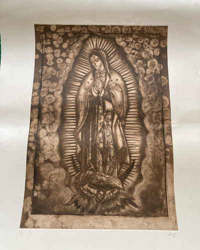 Grabado De La Virgen De Guadalupe (prueba De Estado)