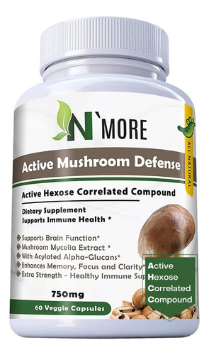 N' More Six Active Mushroom Defense Suplemento Dietético Que