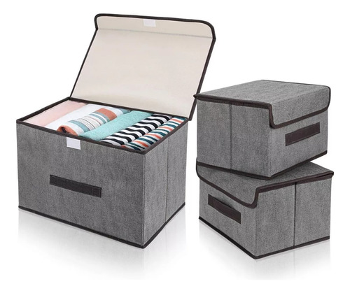 Cajas Organizadoras Tela Plegable X3 Unidades