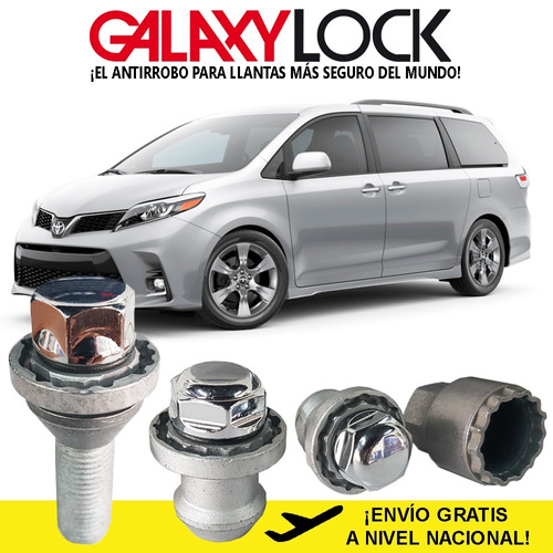 Birlos Seguridad Toyota Sienna Xle  Galaxylock Envío Gratis