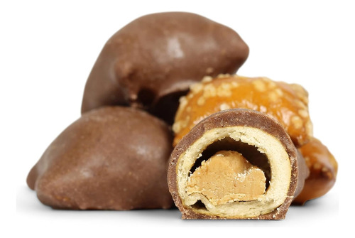 Pretzels Cubiertos De Chocolate Relleno De Peanut Butter 85g
