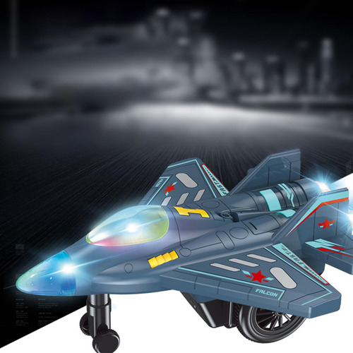 Lz Aeronave 360 Rotación Con Música Y Luces Avión Para