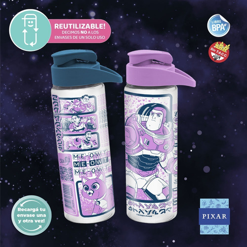 Imagen 2 de 4 de 2 Botella Infantil Agua Disney Toy Story Buzz Lightyear
