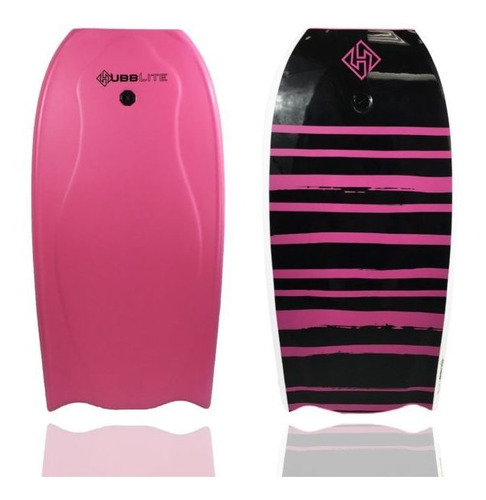 Bodyboard Hubb Lite Eps Pink / Black - Hubb Boards