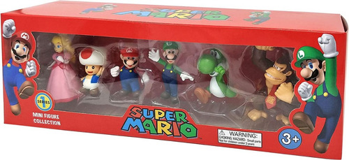 Figuras Super Mario Bros Colección X6