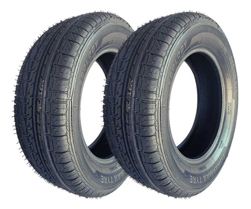 Kit 2 Pneu 205/60/15 Remold Com Borracha Vipal