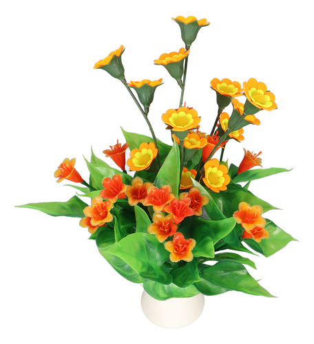 Peces De Simulación De Decoración De Flores Artificiales Par
