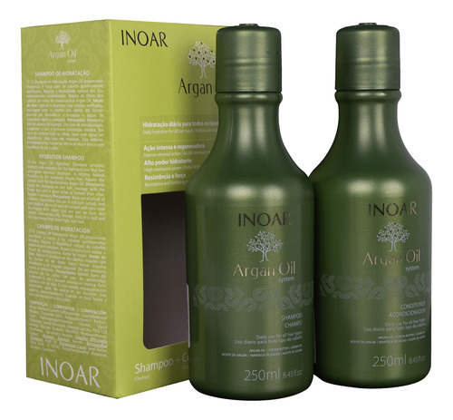 Inoar Professional  aceite De Argán Champú Y Acondic.