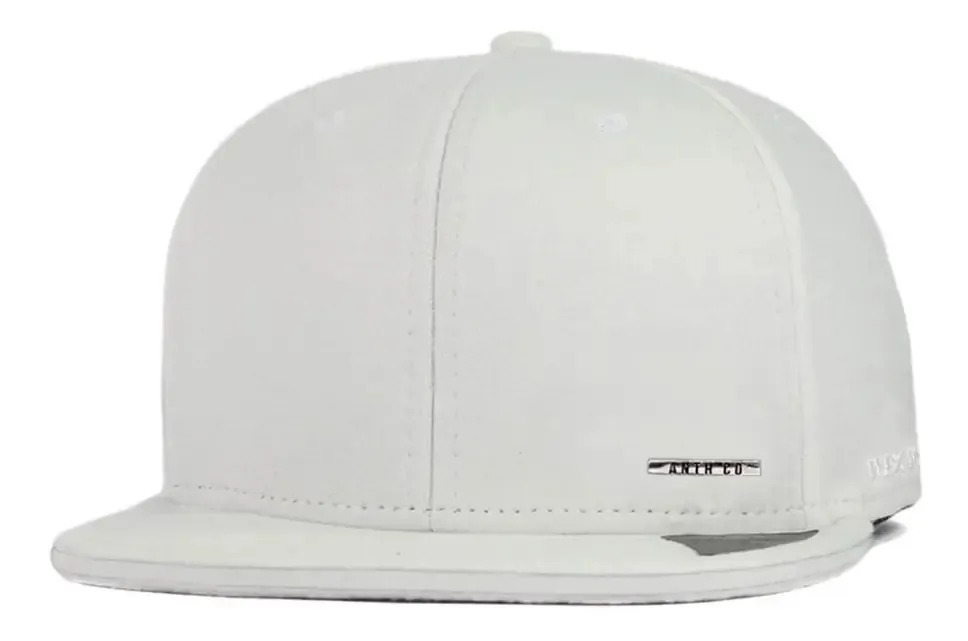 Boné Anth Co Close Aba Reta Fechado Cor Branco Tamanho 58cm Circunferência