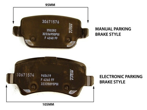 Pastilha De Freio Traseira Volvo S80 3.0 T6 2007 A 2010