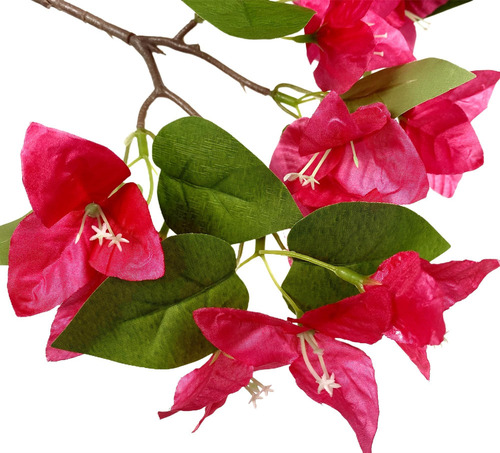 Flores Artificiales De Buganvilla Con Tallos, Ramas Florales