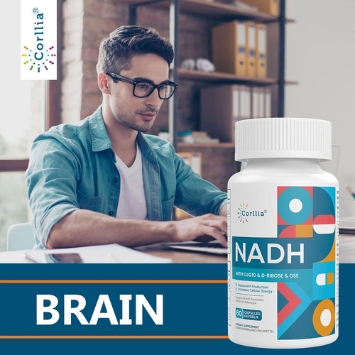 Suplemento Corllia Nadh 50 Mg + Coq10 200 Mg + D-ribose 150