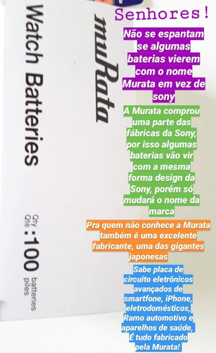 Bateria Pilha Cr 2016 Sony 3v Lítio Original 5 Uni Potente