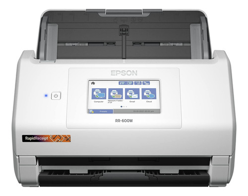 Escáner De Documentos Epson Rr-600w Recibos Pantalla Táctil
