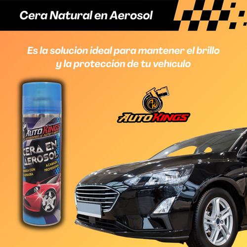 Paquete De 4 Cera Natural En Aerosol Autokings 440ml