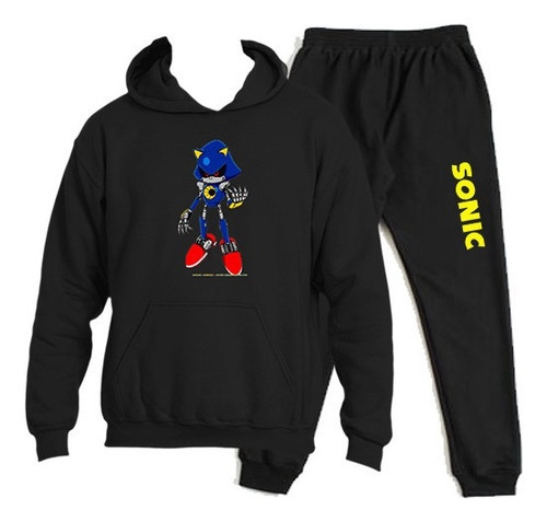 Buzo Conjunto Estampado Metal Sonic Sega Gamer