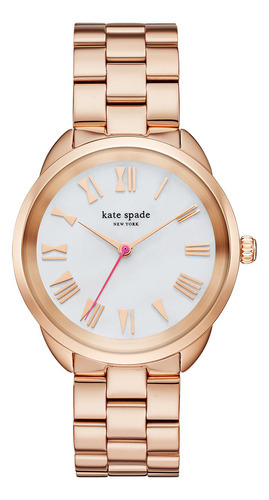 Reloj Kate Spade Ksw1091 Para Mujer Color de la correa Rosa Color del bisel Rosa Color del fondo Gris