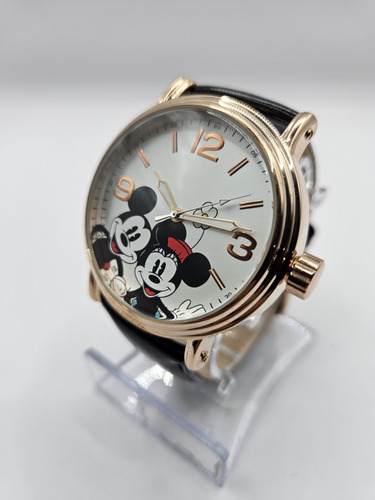 Reloj Mickey Mouse De Mujer Con Correa De Piel