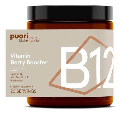 Vitamina B12 Berry Booster Powder 20 Servicios, Puori,