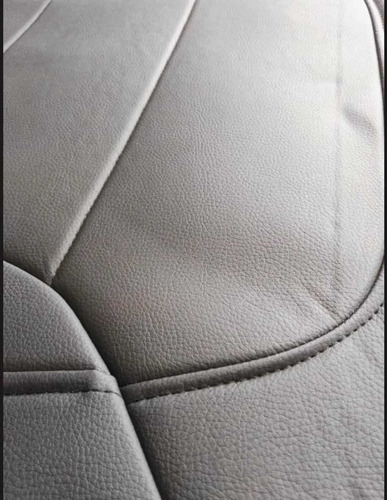 Imagen 3 de 3 de Cubre Asiento Universal Negro Rojo Eco Cuero Muy Bueno!