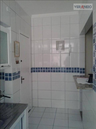 Kitnet Com 1 Dormitório À Venda, 33 M² Por R$ 130.000,01 - Vila Guilhermina - Praia Grande/sp - Kn0325