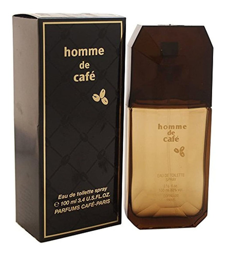 Café Homme De Cafe Eau De Toilette Spray Para Hombres, 3.4 O