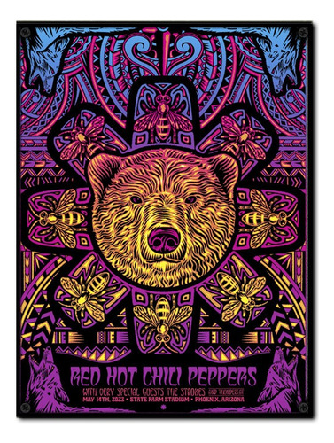 #1603 - Cuadro Decorativo - Red Hot Chilli Peppers Poster