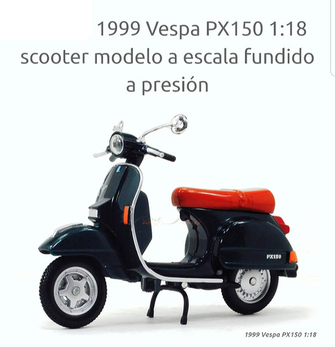 Motoneta Vespa 150px 1999 De 9 Cm. Esc. 1/18 Eaglemoss Model