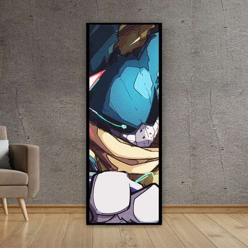 Imagen 3 de 8 de Cuadro Grande 30x80 Cm Boku No Hero Deku Animeras