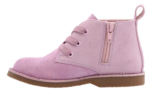 Botin Cuero Mandy Niña Rosado