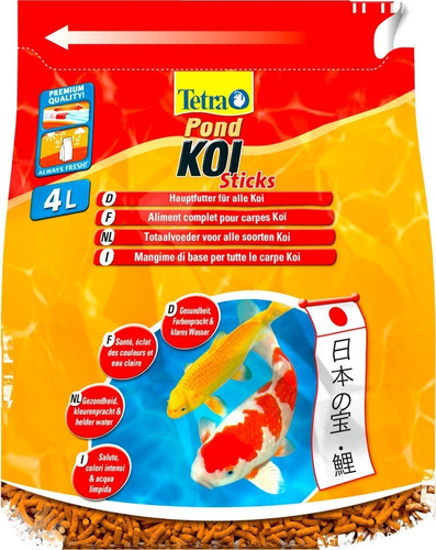 Imagen 2 de 7 de Tetra Pond Koi Vibrance 650gr Alimento Flote Color Carpas
