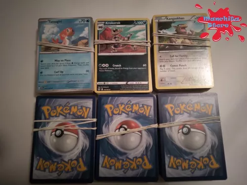 Pack de Cartas Pokemon Originales en español, 50 Cartas comunes +