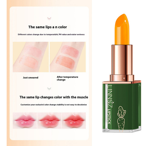 Lápiz Labial, Base Hidratante Que Cambia De Color Cálido