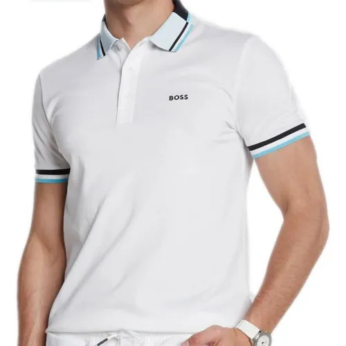 Playera blanca hugo boss hotsell