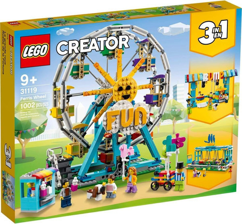 Kit De Construcción Lego Creator 3 En 1 Noria 31119 Cantidad De Piezas 1002