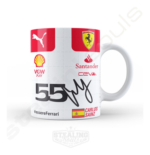 Taza Fierrera - Carlos Sainz #12 | Formula 1 / F1 / Ferrari