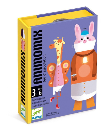 Animomix Juego De Cartas Infantil Djeco 