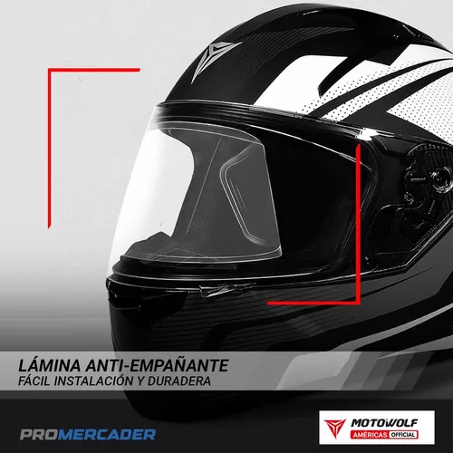 GENERICO Pinlock Universal Casco Moto - Lamina Antiempañante