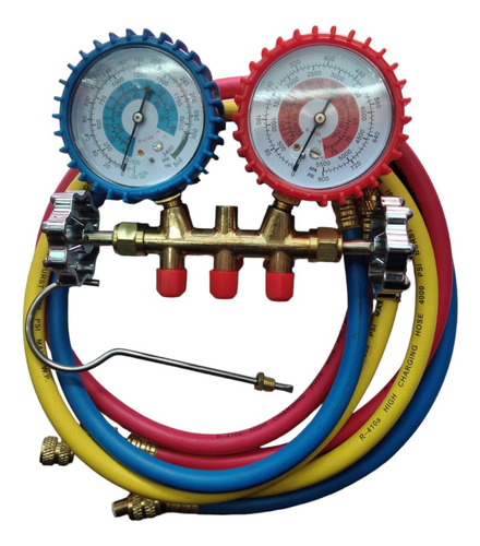 Manifold Bronce Ct636g-bluestar-r410a-3 Mangueras 90 Cm