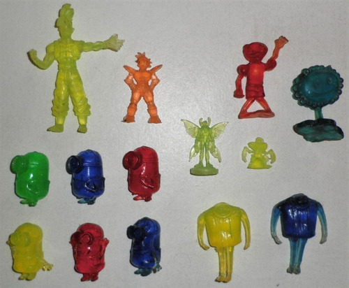 Lote De 14 Figuras Traslúcidas - Bootleg - Minions - Zombies