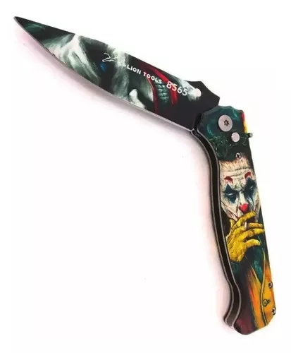 Navaja Joker Why So Serious? Batman Negro/negro Tf-457b Color