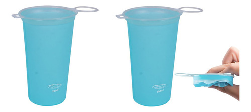 2 Vasos Plegables Para Viajes, Botella De Agua Plegable