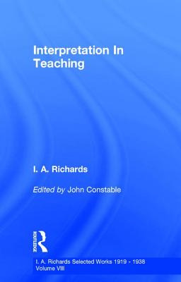 Libro Interpretation In Teaching V 8 - Constable, John