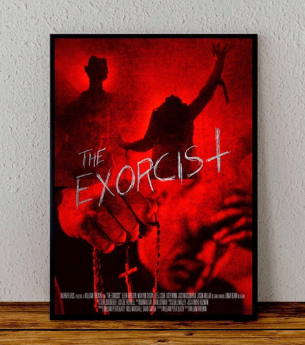 Cuadro 33x48 Poster Enmarcado El Exorcista Linda Blair