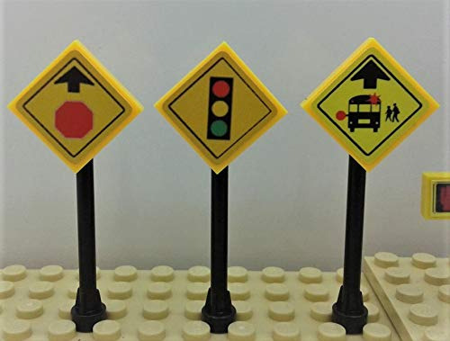 Juego De Juguetes Para Señales De Tráfico, Semáforos, Ladril
