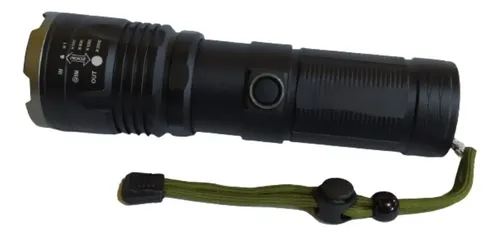 Lanterna Led Laser 2000lm Recarregavel Cor da lanterna Preto Cor da luz Super Branca Fluoreled