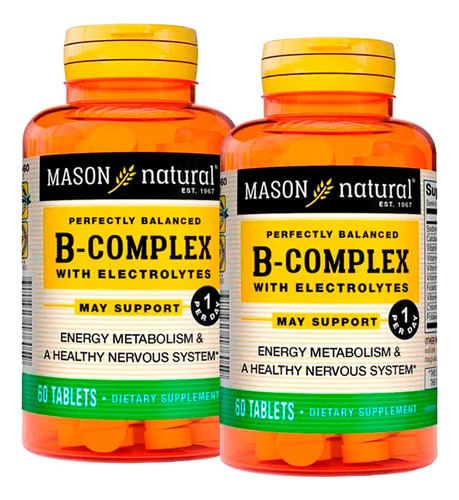 Vitamina B-complex With Electrolytes (60 Tab) Pack X2