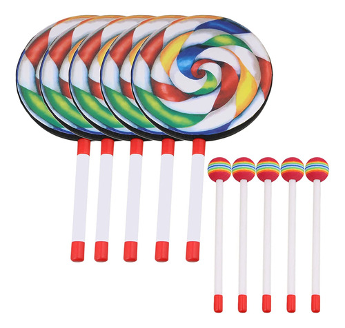 Bqlzr 7.9  Lollipop Shape Hand Drum Percussion Musical Instr