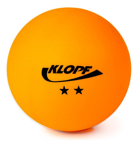 Bola De Tenis De Mesa 2 Estrelas 100 Unidades Klopf Cor Laranja